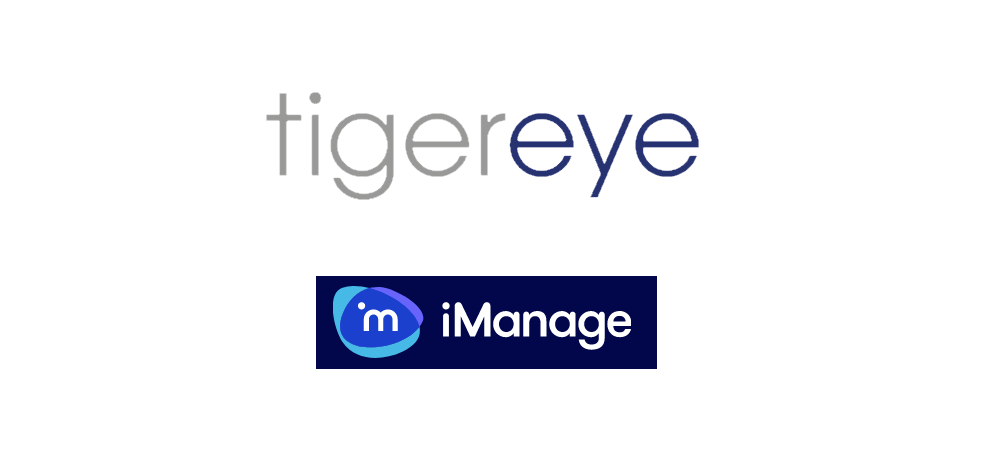 VirtualSignature Partners With Tiger Eye To Launch iManage Integration