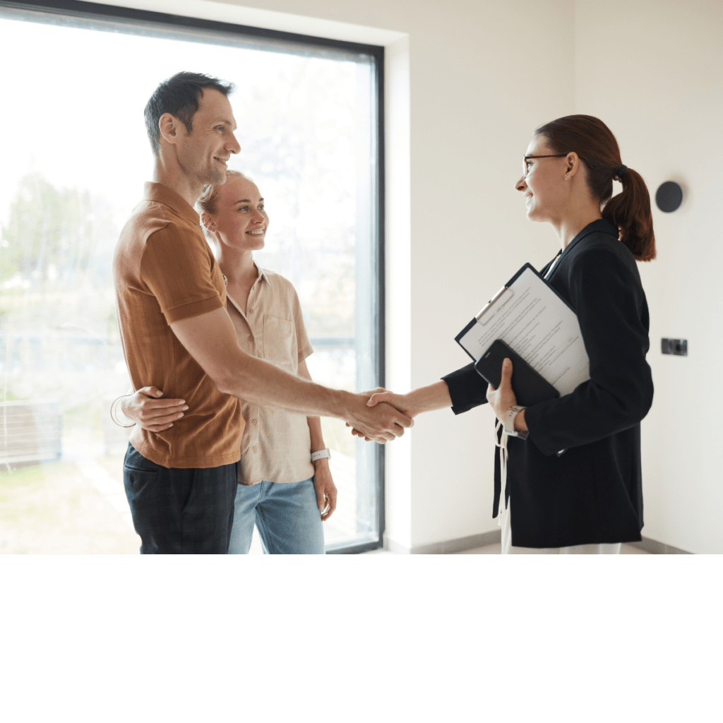 Estate Agent Meeting Property Sellers and Gathering Upfront Information